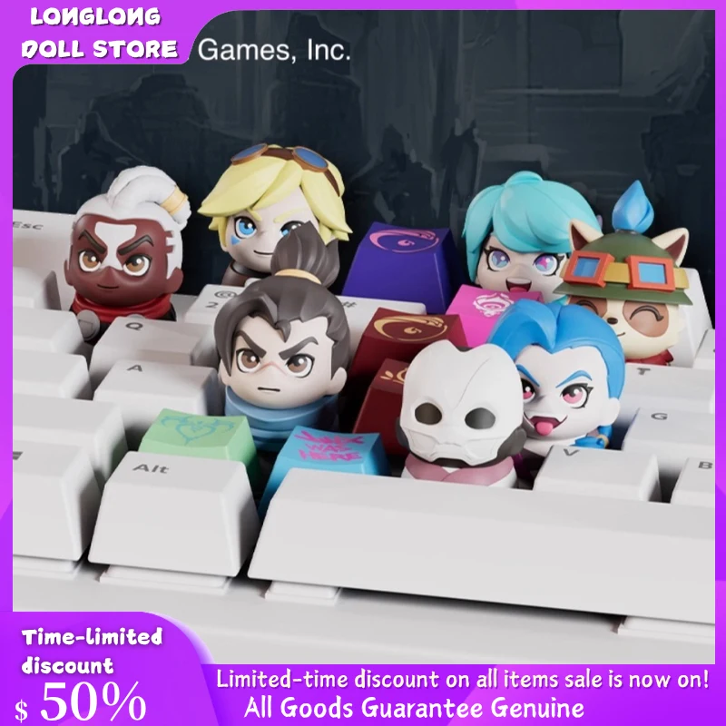 Authentic Spot League of Legends LoL Keycap Blind Box Soap Studio Global Finals Game Peripheral Trendy Toy Pendant Birthday Gift