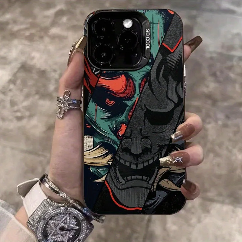 Чехол для телефона Japan Ghost Face Samurai для iPhone 16 Pro Max 15 14 13 12 11 Pro MAX с матовой задней крышкой с защитой от падения Чехол для телефона Japan Ghost Face Samurai для iPhone 16 Pro Max 15 14 13 12 11 Pro MAX с матовой задней крышкой с защитой от падения