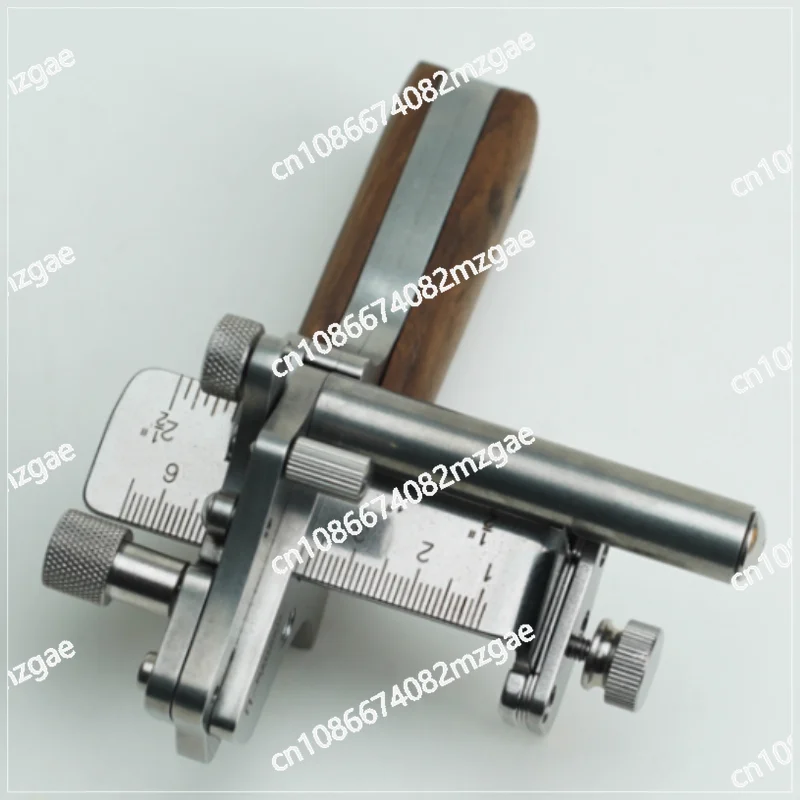 10-60MM Adjustable, Metric Inch Dual Scale Leather Strip Cutting Machine, Stainless Steel Leather Strip Cutting Machine