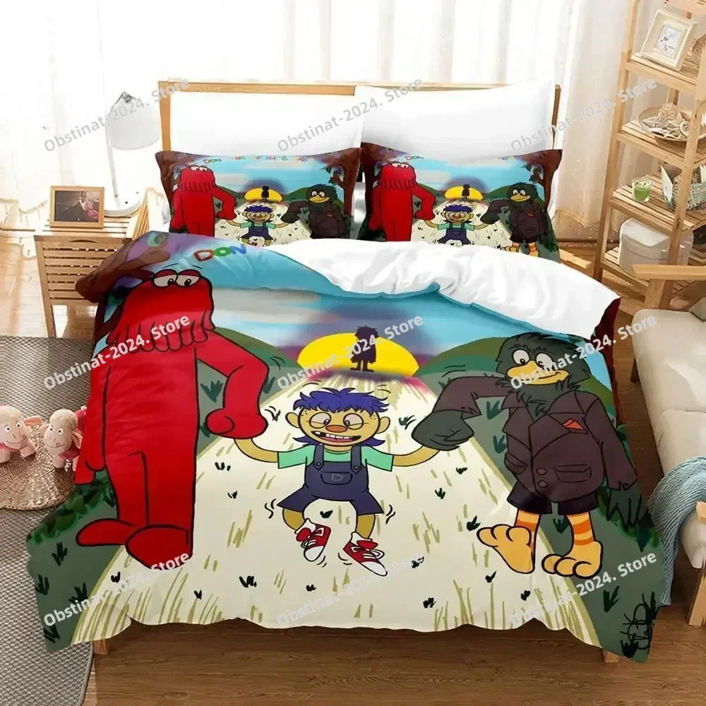

3d Anime Don't Hug Me I'm Scared Bedding Set Printed With Pillowcase Bed Duvet Cover Soft Single Double Queen Super King Size