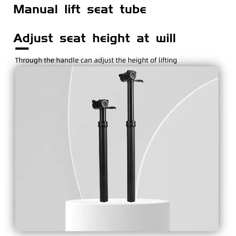 RIRO Bicycle Air Lift Seat Tube 31.6mm MTB Suspension Seatpost Adjustment Mountain Bike Telescopic Shock Absorber Seat Post 30.9