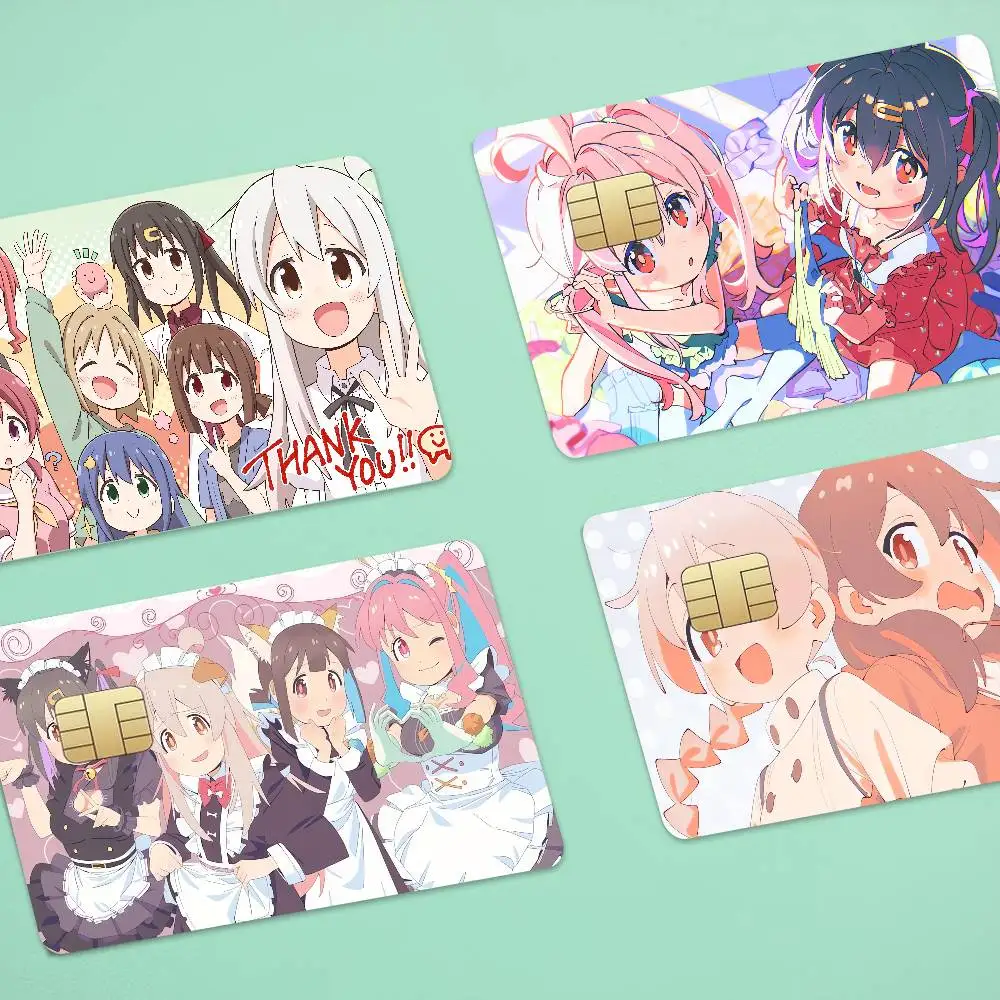 Anime Onimai 1 Set Of 4 Pcs Credit Card Skin Stickers For VISA Bank Card Waterproof Sticker Anti-scratch Women Gift