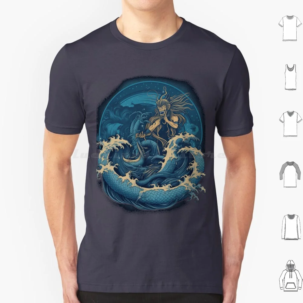 From The Sea T Shirt Cotton Men Women DIY Print Cthulhu Cosmic Horror Eldritch Mythos Necronomicon Arkham Miskatonic Innsmouth