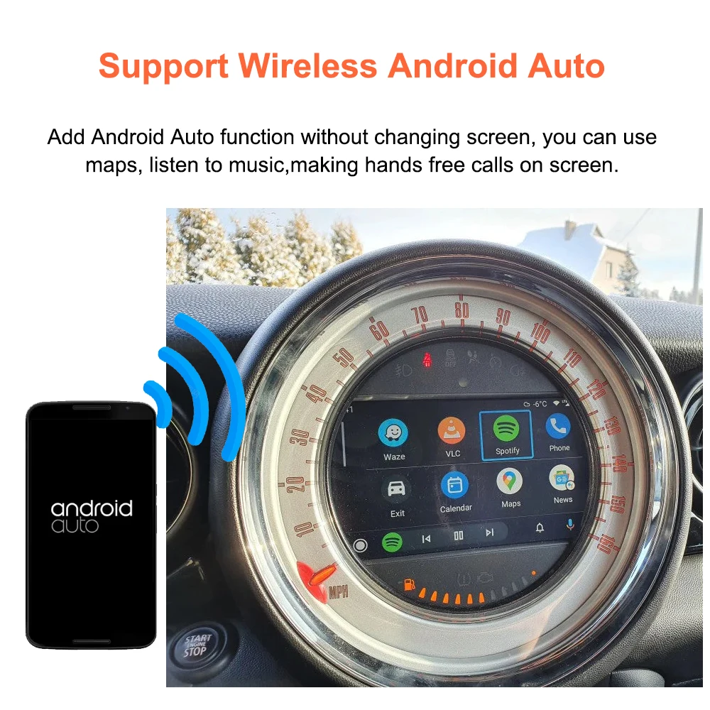 Bonroad OEM Screen Update Decoder Box For BMW Mini Cooper R55 R56 R57 Clubman Convertible CCC System Carplay Android Auto Module view 4