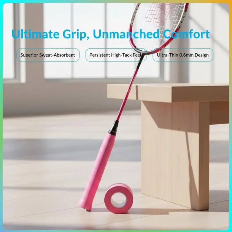 12 Stück Schweißabsorbierendes Overgrip-Band für Tennis- und Badmintonschläger, Angelruten und den täglichen Gebrauch – Detail 10