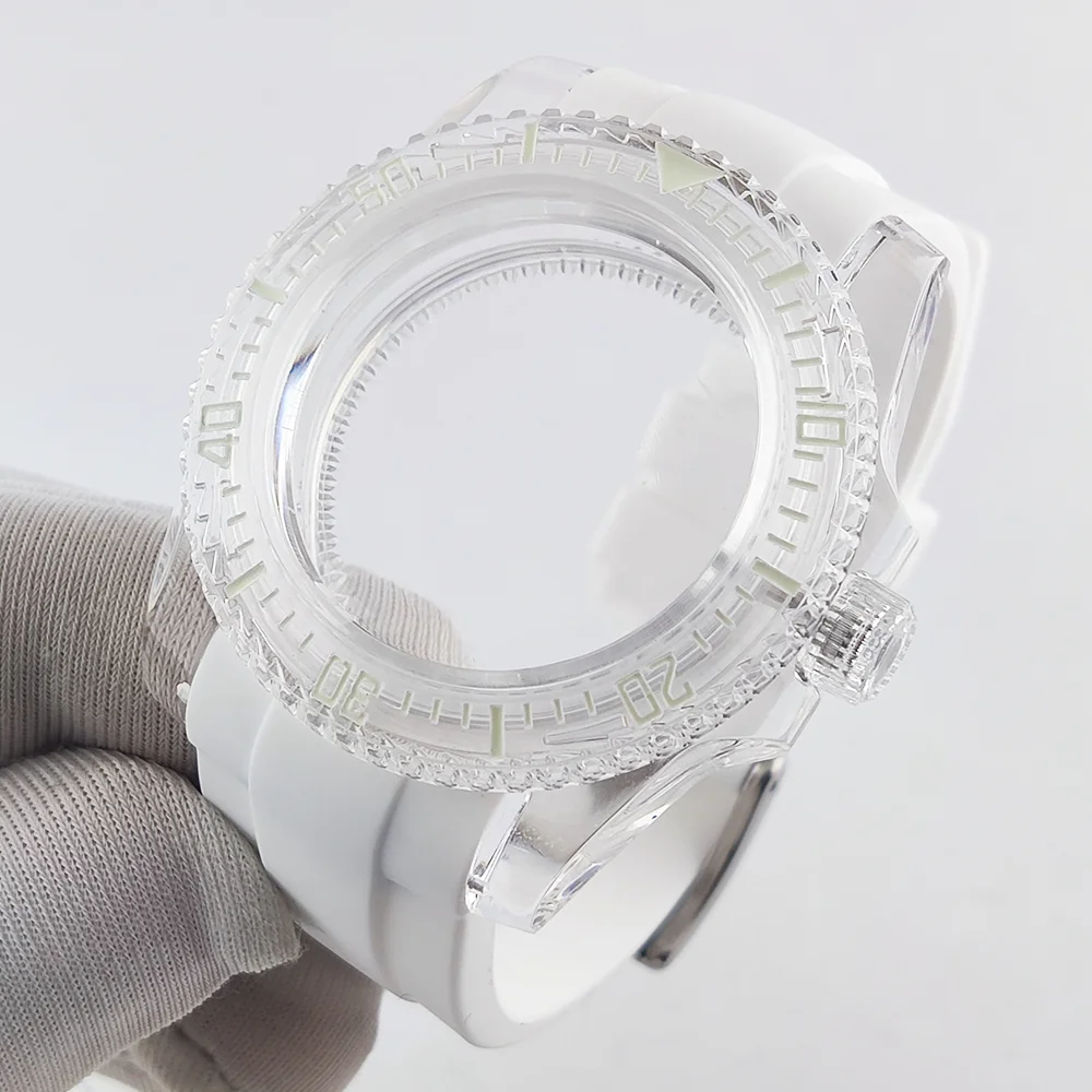 

Корпус мужских часов 40 мм, акриловый прозрачный корпус, корпус часов NH35, подходит для корпуса часов 28,5 мм, корпус часов NH35