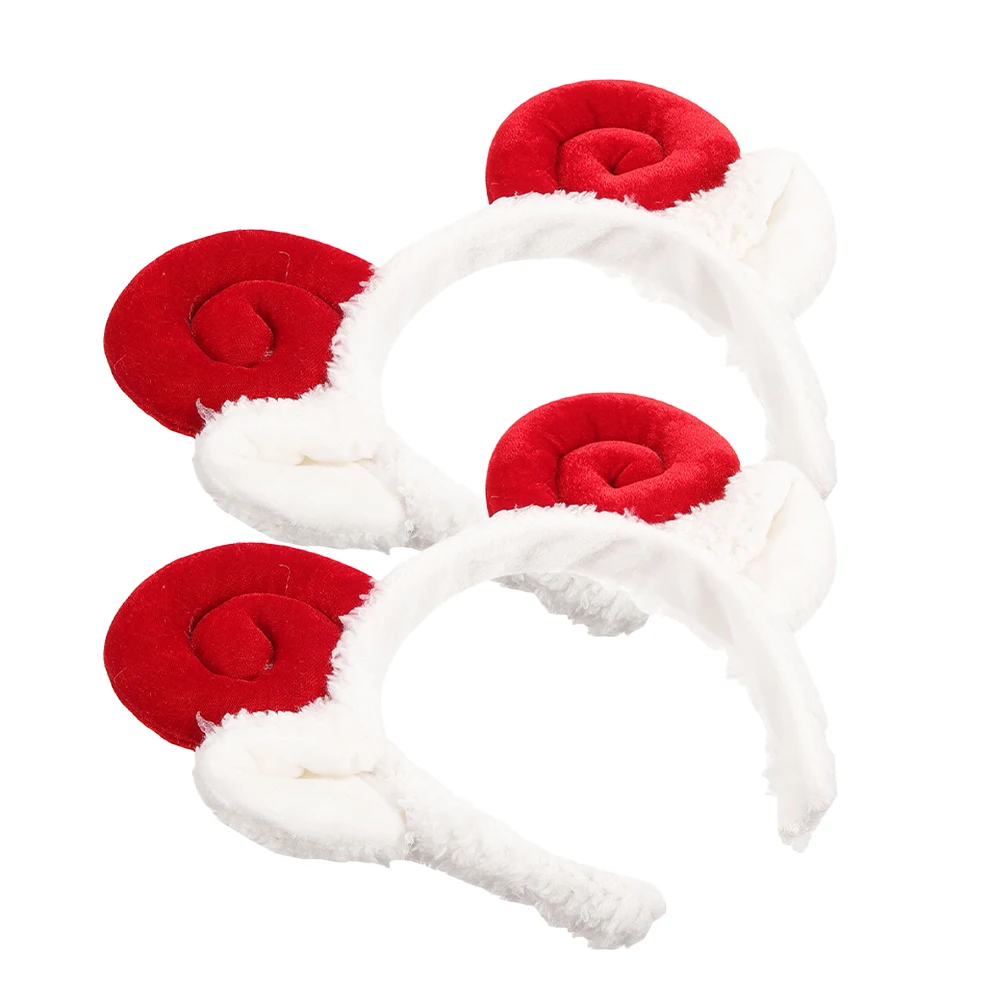 

2Pcs Sheep Horn Headband Adorable Cute Hairband Party Birthday Cosplay Animal Headdress Halloween Hair Accessory