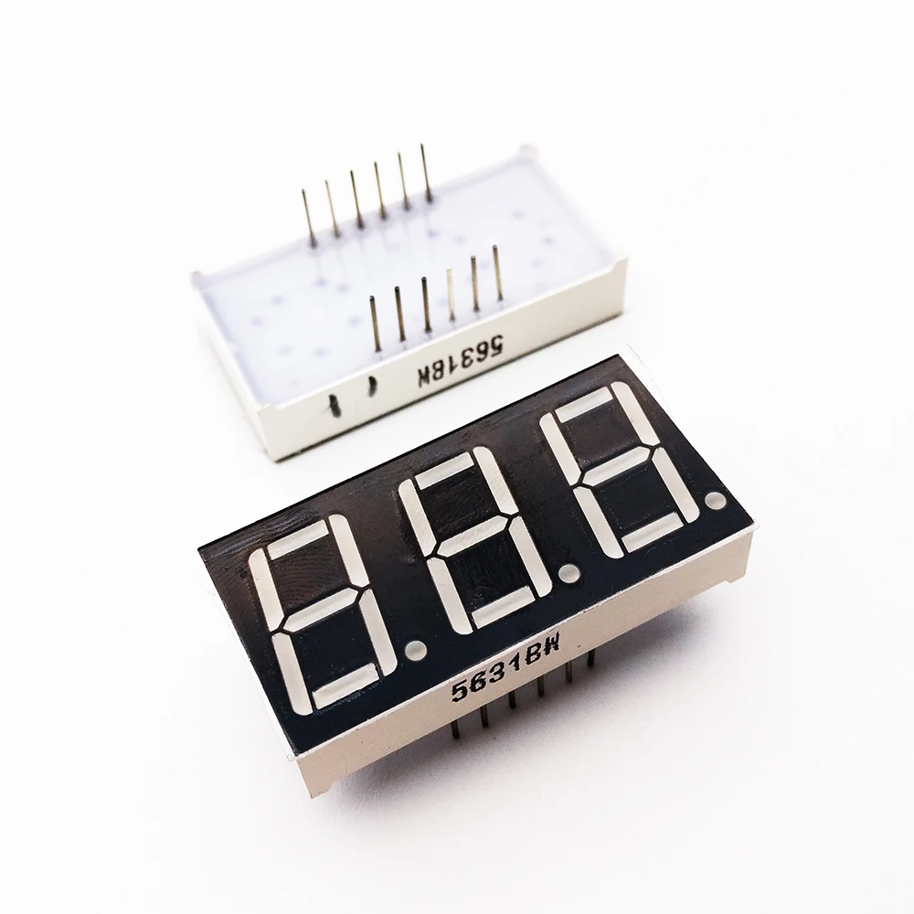 10PCS New and original 3 Bit 0.56 inch Digital Tube LED Display white Light 7 Segment Common Cathode/ Anode