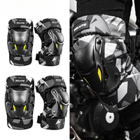 Motorcycle Dirt Bike & Mountain Bike Protective Gear Kneepads Adjustable Breathable Knee/Elbow Guards with Anti-Shock Tech