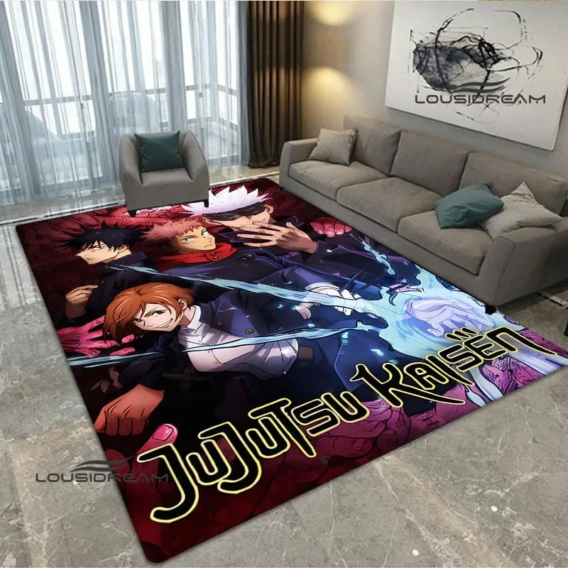 

Jujutsu Kaisen Cartoon Printed carpet non-slip carpet door mat outdoor rug Yoga mat bedroom decoration birthday gift