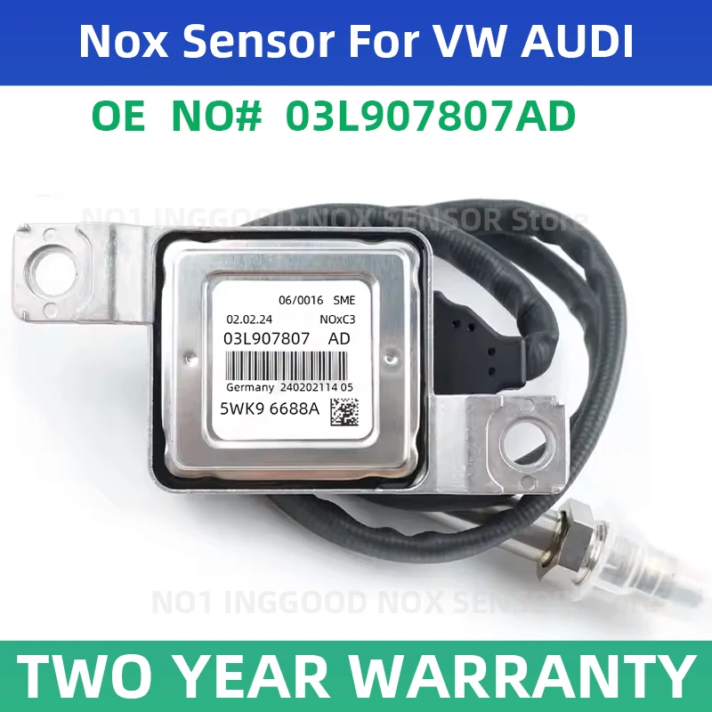 

03L907807AD 5WK96688A Original New Nitrogen Oxide Nox Sensor for VW Audi A4 A5 A6 A7 A8 Q5 Touareg Volkswagen VW Sharan Passat S