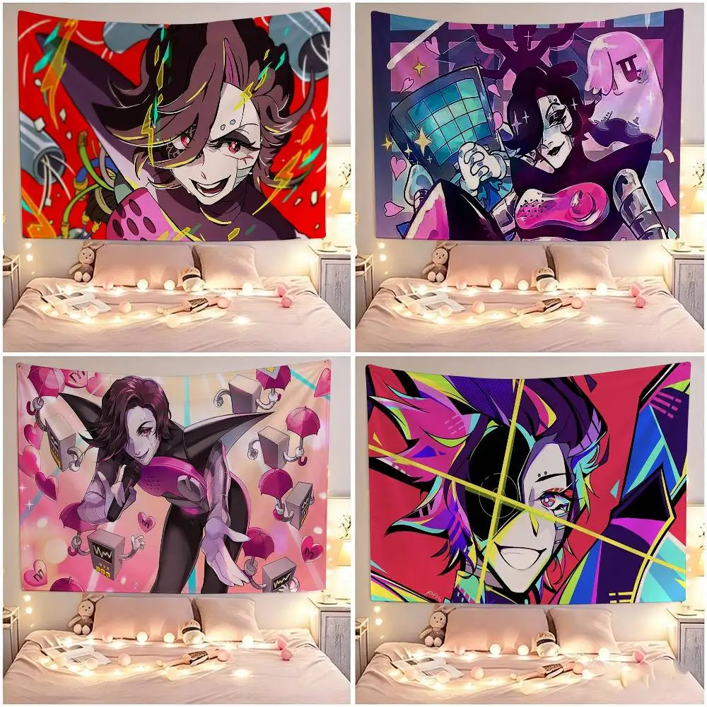 M-Mettaton undertale Flags Suitable For Party Club Outdoor Interior Wall Decoration Banner Fans Gift