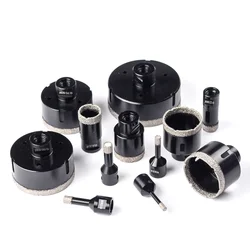 5-130mm M14 Thread Dry Vacuum Brazed Marble Masonry Hole Saw Opener Diamond Drilling Core Bit For Ceramic Tile Granite Marble