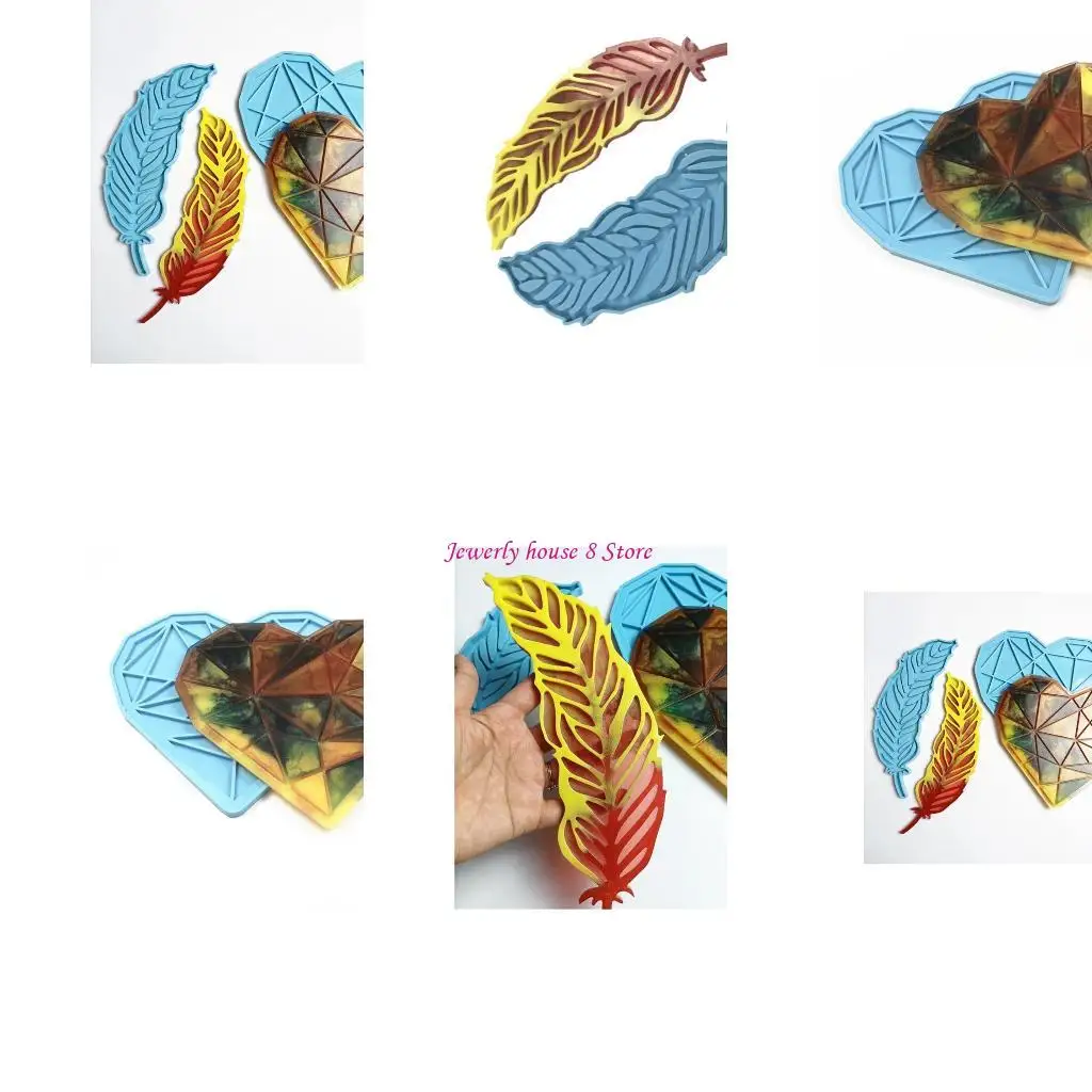 

DIY Crafts Love Heart Tray Pad Plates Epoxy Resin Mold Silicone Mould