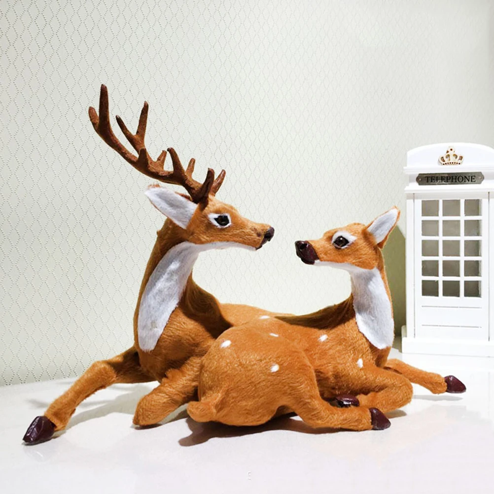 

Christmas Couple Deer Reindeer naments High Grade Home Decor Living Room Bedroom Marriage Room Study for Boyfriend