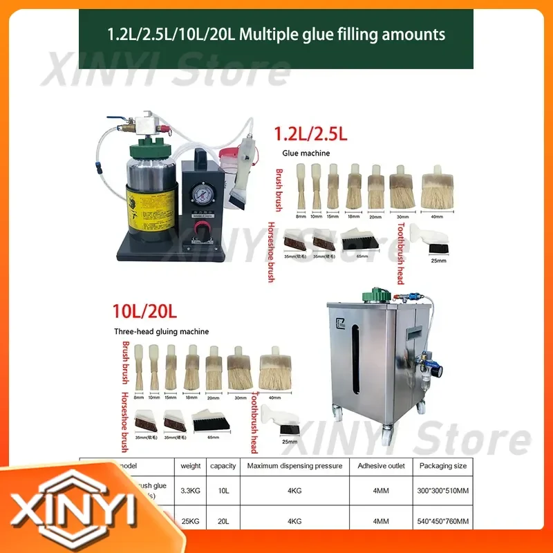 for Automatic Pneumatic Glue Filling Machine Mini Brush Bag Cell Phone Case Spray Machine Shoes Case Leather Brush Glue