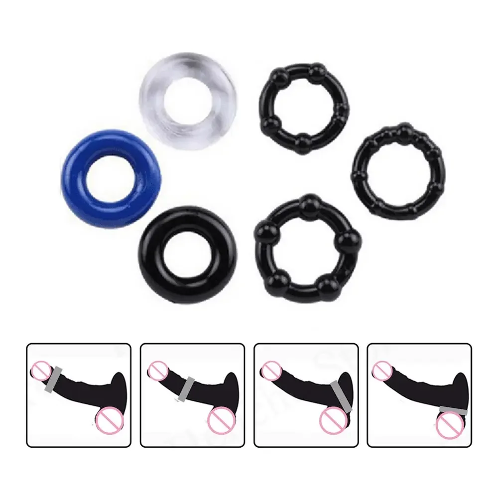 Anillo de silicona para hombres, ensanchador de pene, anillo bloqueable para hombres, sexo, hombres, mujeres, vibrador en Vegina Bucetar Formen Pennis