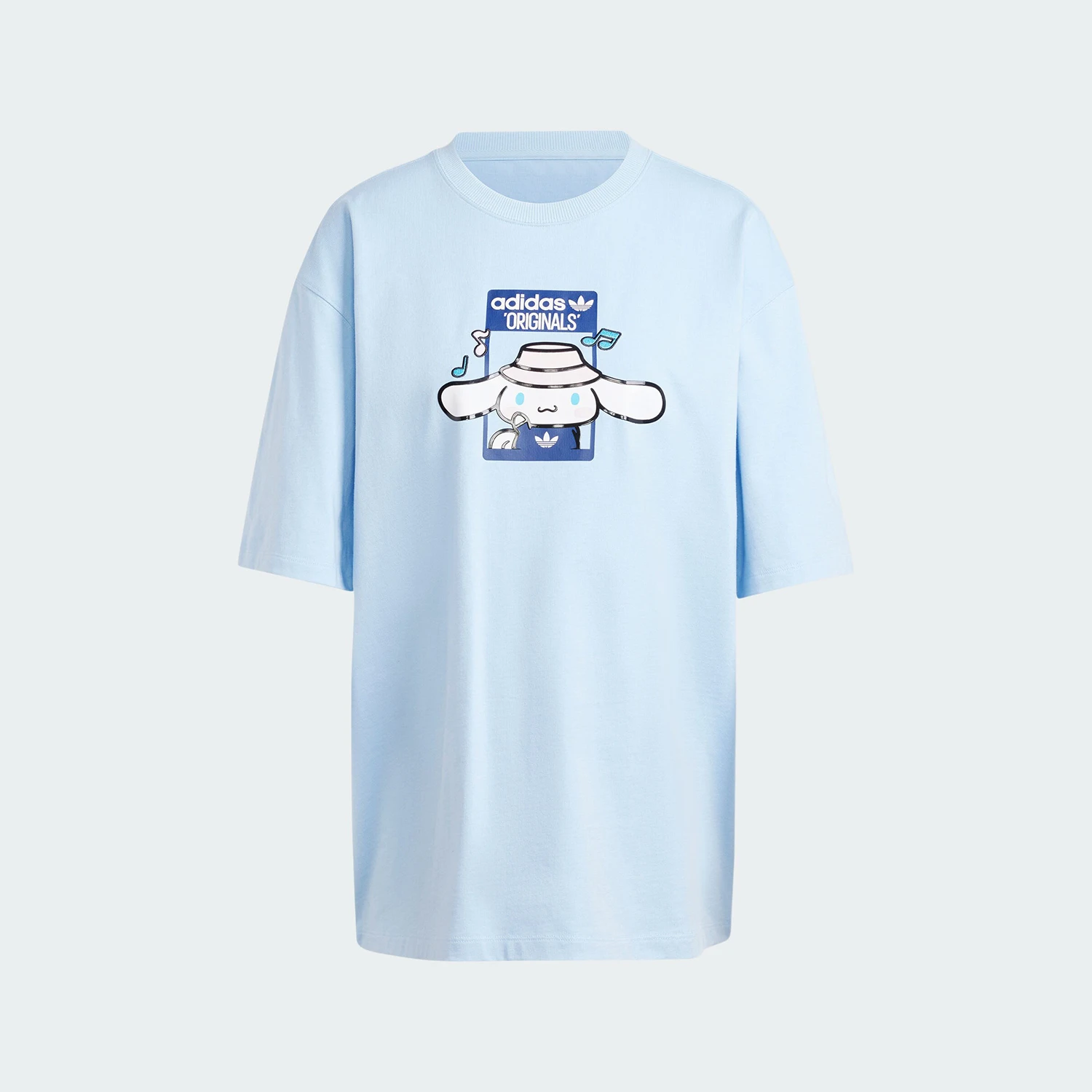 

Adidas genuine Three Stripes 2024 New Women's Loose Short Sleeve T-Shirt JF8314