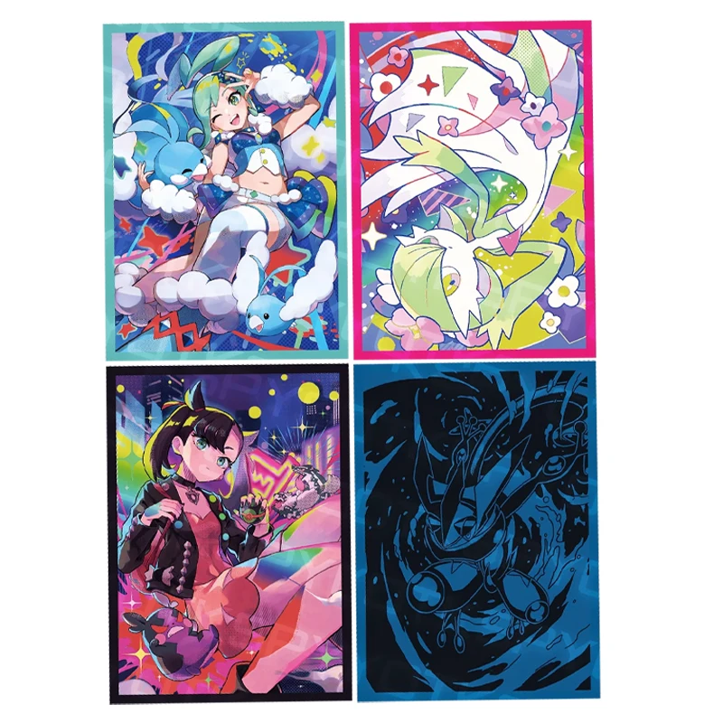 60-pcs-set-manga-cartao-pokemon-diy-marnie-rukia-gardevoir-greninja-ptcg-capa-de-cartao-67-92mm