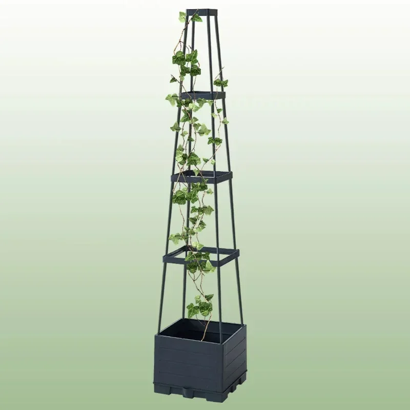Minimalist Trellis for Climbing Plants; Gourd/Grape Growing Rack; Raised Flower Bed Planter; Tomato Growing; Planter
