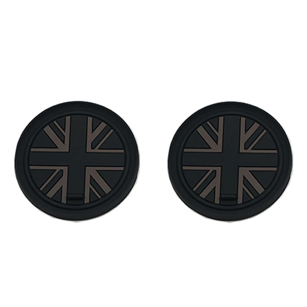 

2PCS Car Cup Holder Insert Anti-Dust Non-Slip Silicone Coaster Mats For FIAT 500
