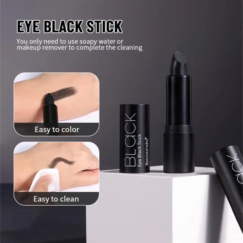 Black Eye Face Body Paint Stick Cream Eyeblack Tube Black Body Painting Blendable Sticks For Halloween Cosplay Joker Makeup