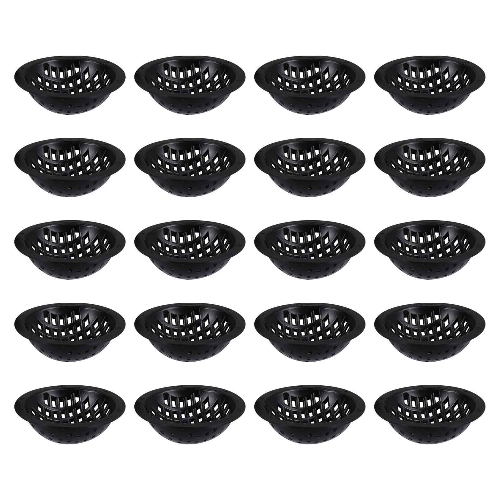 20 Pcs Bonsai Flower Pot Mat Garden Drainage Mesh Plastic Flowerpot Bottom Grid Pads