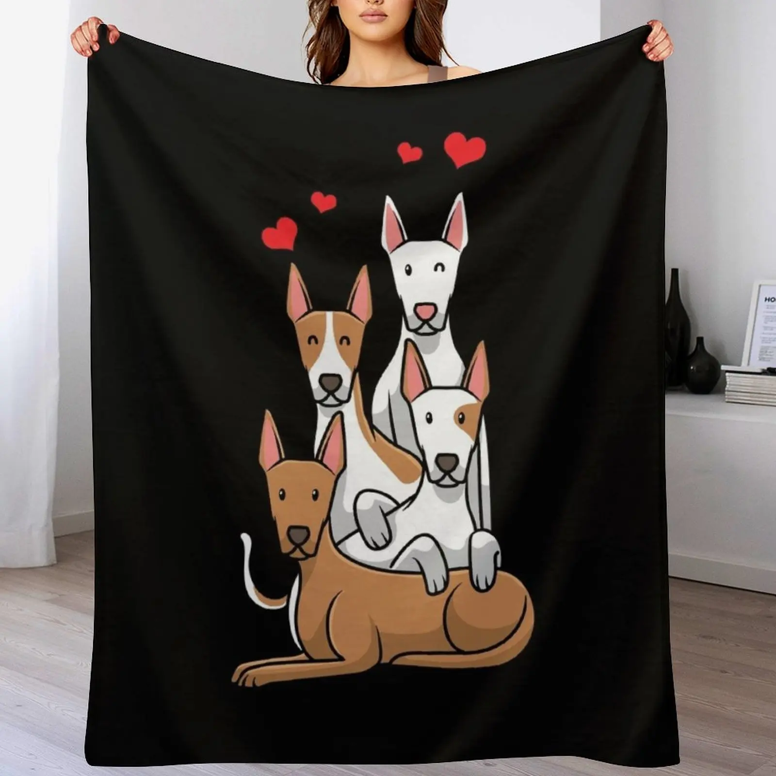 

Podenco Dogs Throw Blanket Soft Breathable Blanket for Night Sleeping