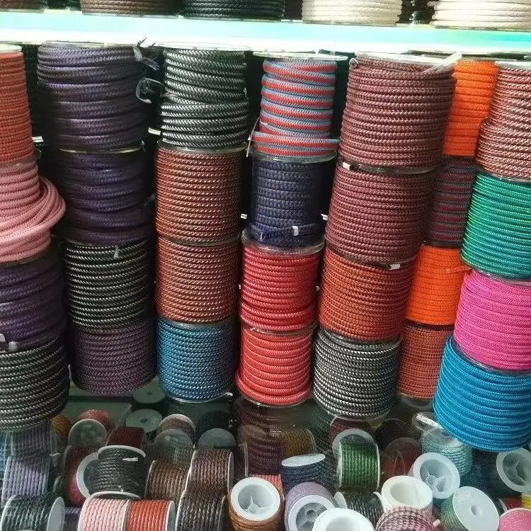 About the Fit 6mm 1M Braided Steel Wire/Leather/Rubber Jewelry Accessories Metal Rope Mesh Bands Woven Cable Craft Collar Making