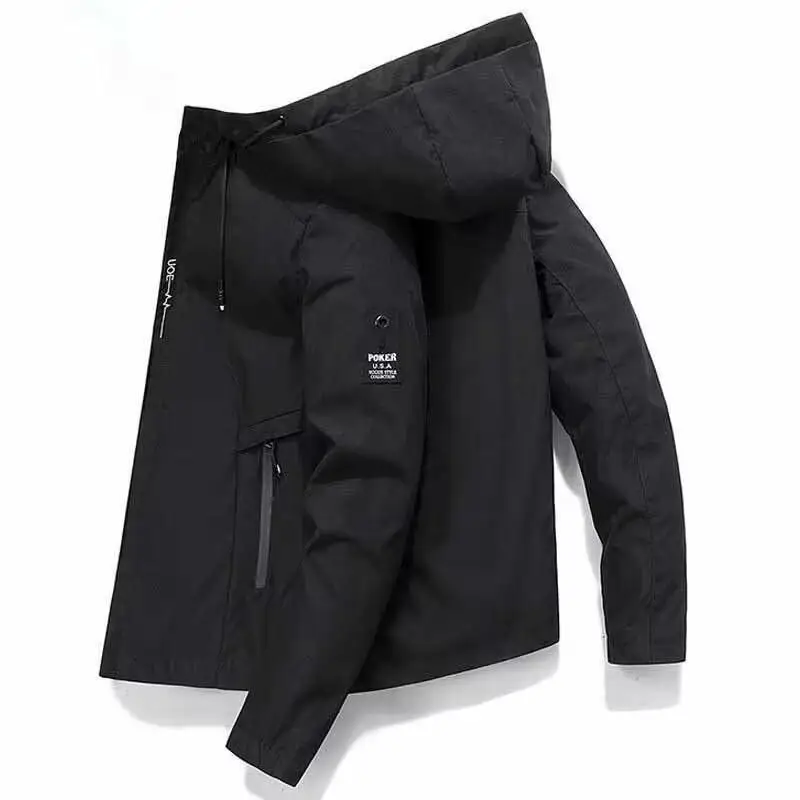 

New spring and autumn men's high quality outdoor sports latest jacket windbreaker coat casual outdoor hooded jacket 2024