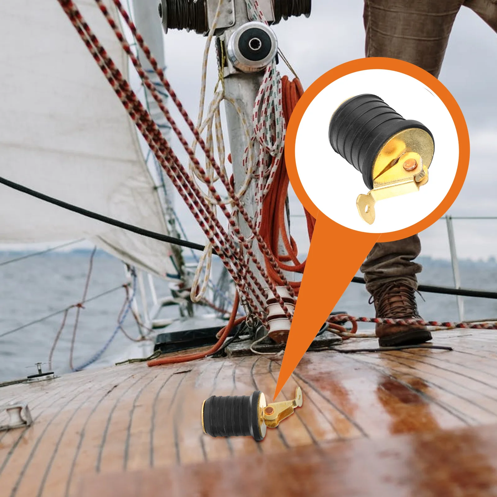 

Kayak Drain Plug Replacement Marine Snap Drain Stopper Boat Scupper Hole Sealing Accessory Durable Water Resistant Boat Supply