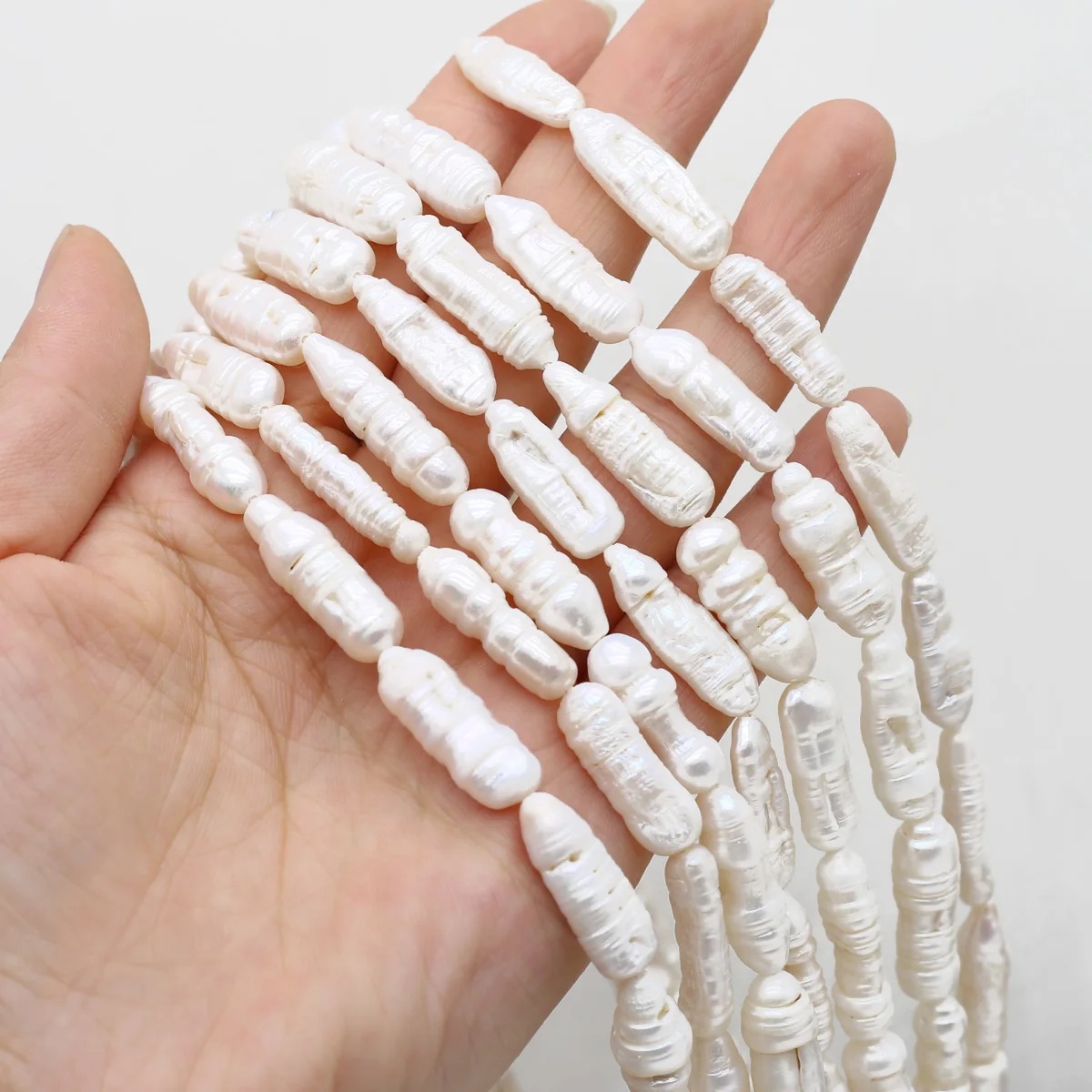 Natural Freshwater Pearl Beads Beaded Purple White Big Loose Spacer Beads For Jewelry Making DIY Bracelet Necklaces