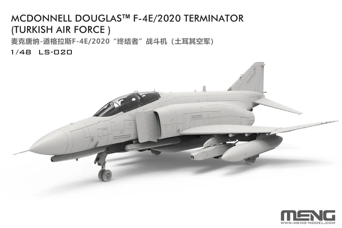 MENG LS-020 1/48 F-4E/2020 TERMINATOR (Turkish Air Force) Fighter Aircraft Model