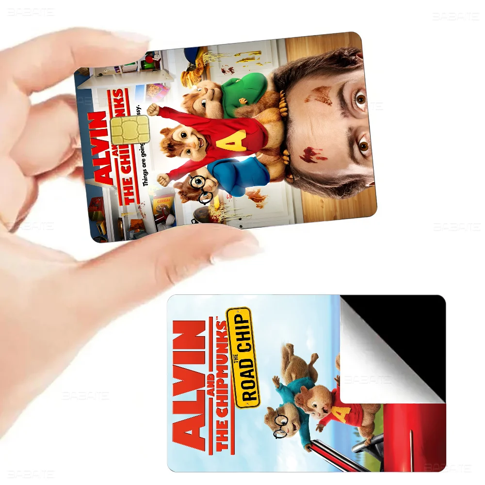 A-Alvin And The C-Chipmunks بطاقات الائتمان البنكية المختلفة ملصقات تمرير الحافلة الديكور ملصقات مقاومة للماء جمع اللعب الهدايا