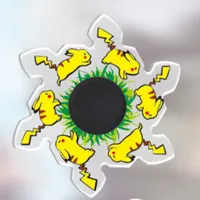 Pikachus Anime Running Fidget Spinner Cartoon Peripheral Figure Spinner Turn Anti-Stress Dynamic Relief Toy Children Gifts