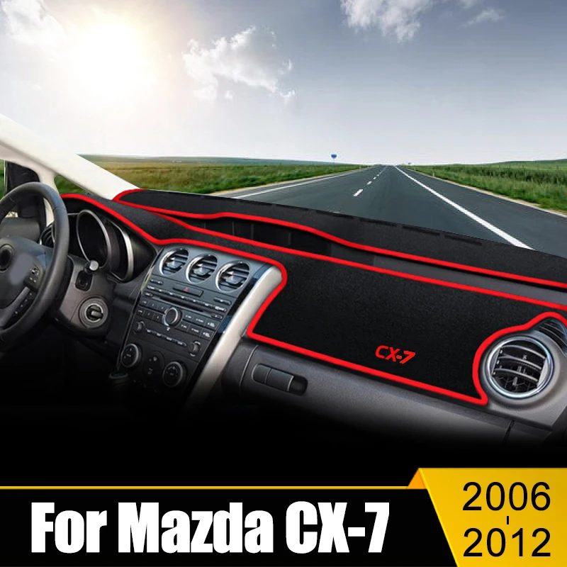 

Car Dashboard Cover Avoid Light Pad Sun Shade Anti-UV Carpets Non-Slip Mat For Mazda CX-7 CX7 CX 7 2006-2008 2009 2010 2011 2012