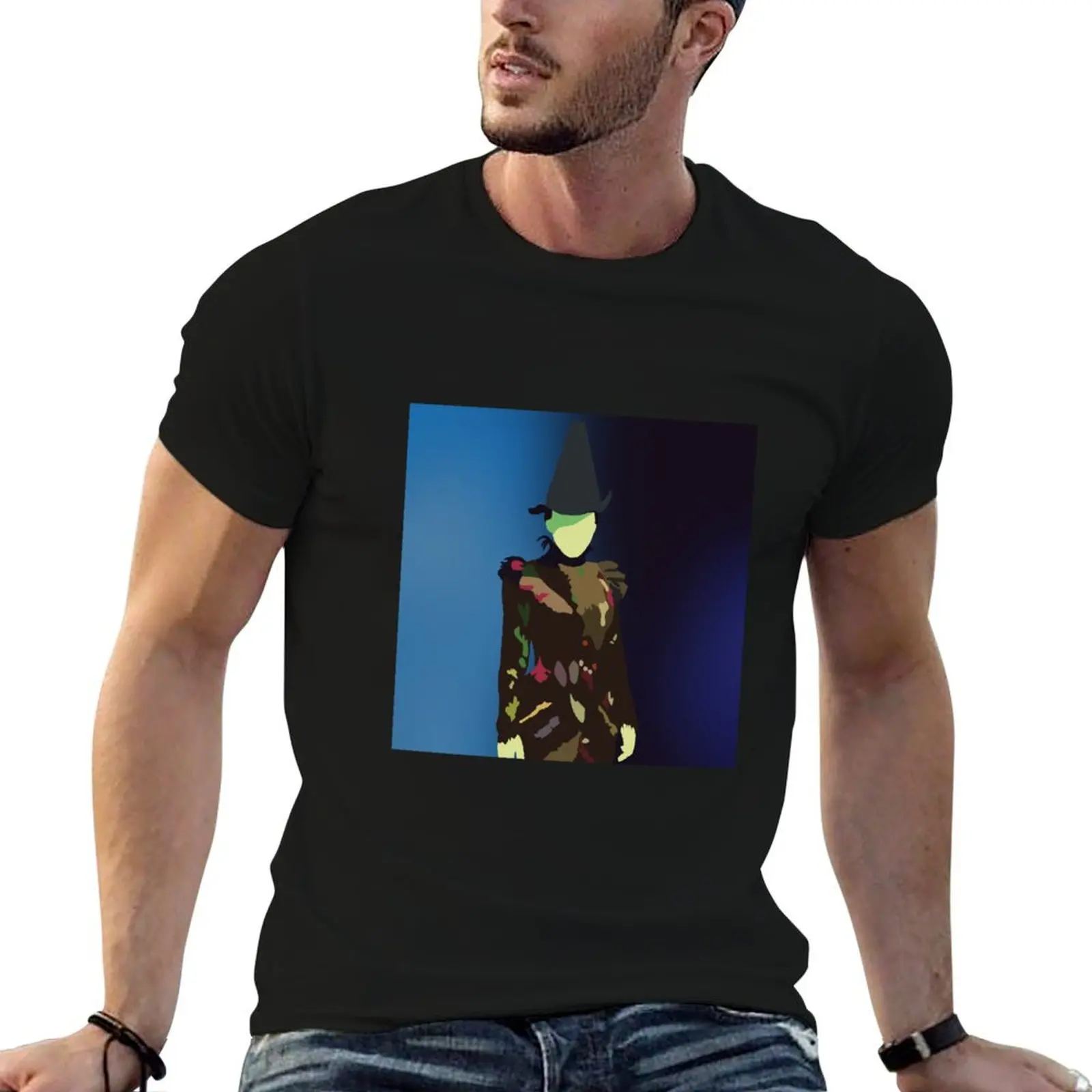 Elphaba with background T-Shirt sports fans vintage Men's t-shirts