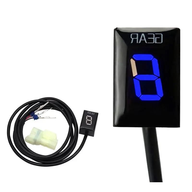 A02Q-For Honda Motorcycle Digital Gear Indicator Led Lcd Display Blue Light, Gear Display Table Included