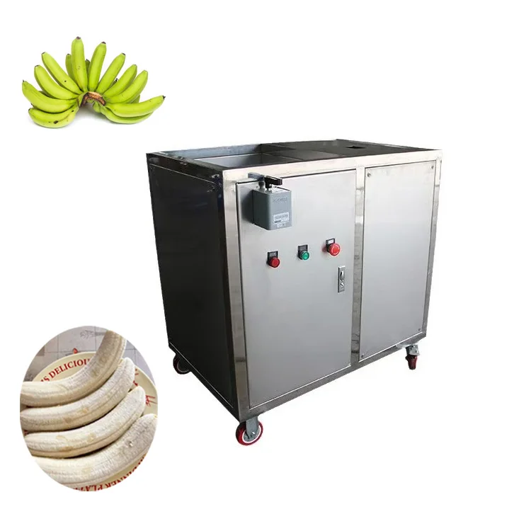 Bakery Use Stainless Steel Banana Peeling Machine, Custom Full Automatic Commercial Banana Raw Skin Remover Machinery