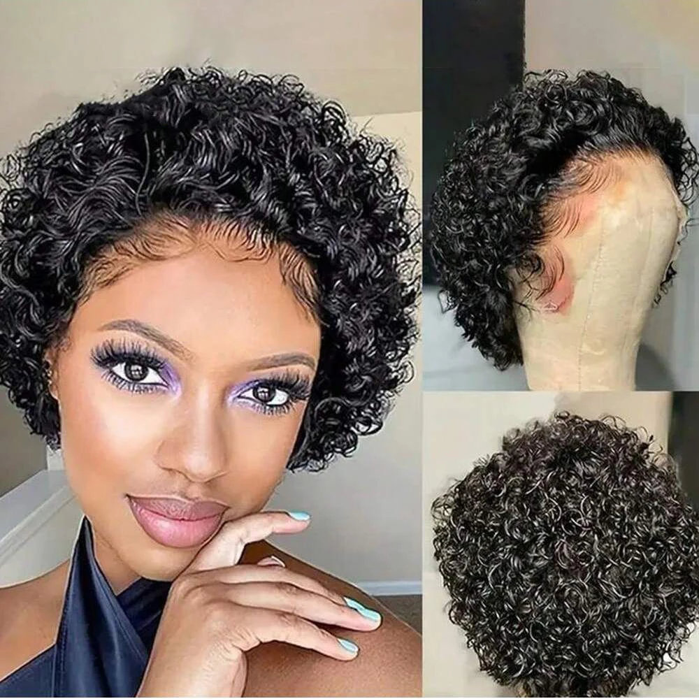 Pixie Curly 100% Hu…