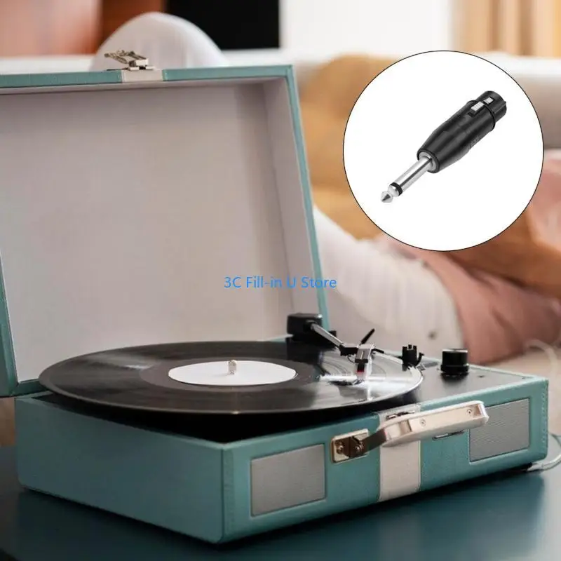 g8ta 3pin أنثى إلى 6.35mm 1/4inch trs موصلات صوت أحادية الذكور لمعدات الصوت الاحترافية