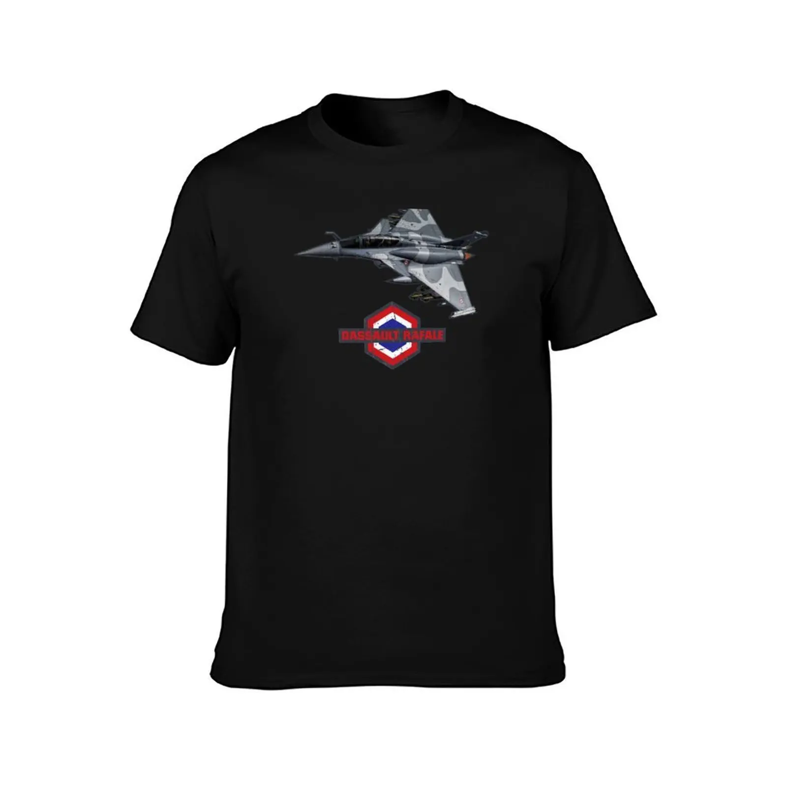 Dassault Rafale French Fighter Plane T-Shirt Casual Light Summer Short Sleeve Top T-Shirt