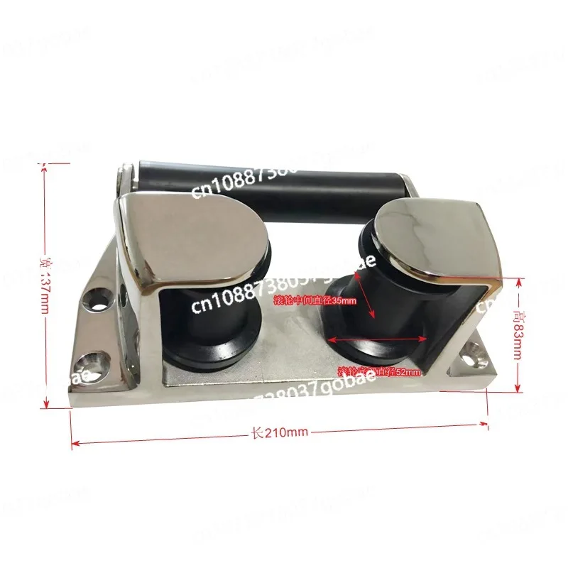 Anchor Wheel 316 Stainless Steel Cable Guide Cable Holder Bracket, Marine Yacht Hardware Fittings