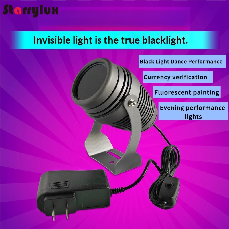 Black Light Lamp,Professional UV Black Light for Dance Performance, Banknote Verification & Fluorescent Painting