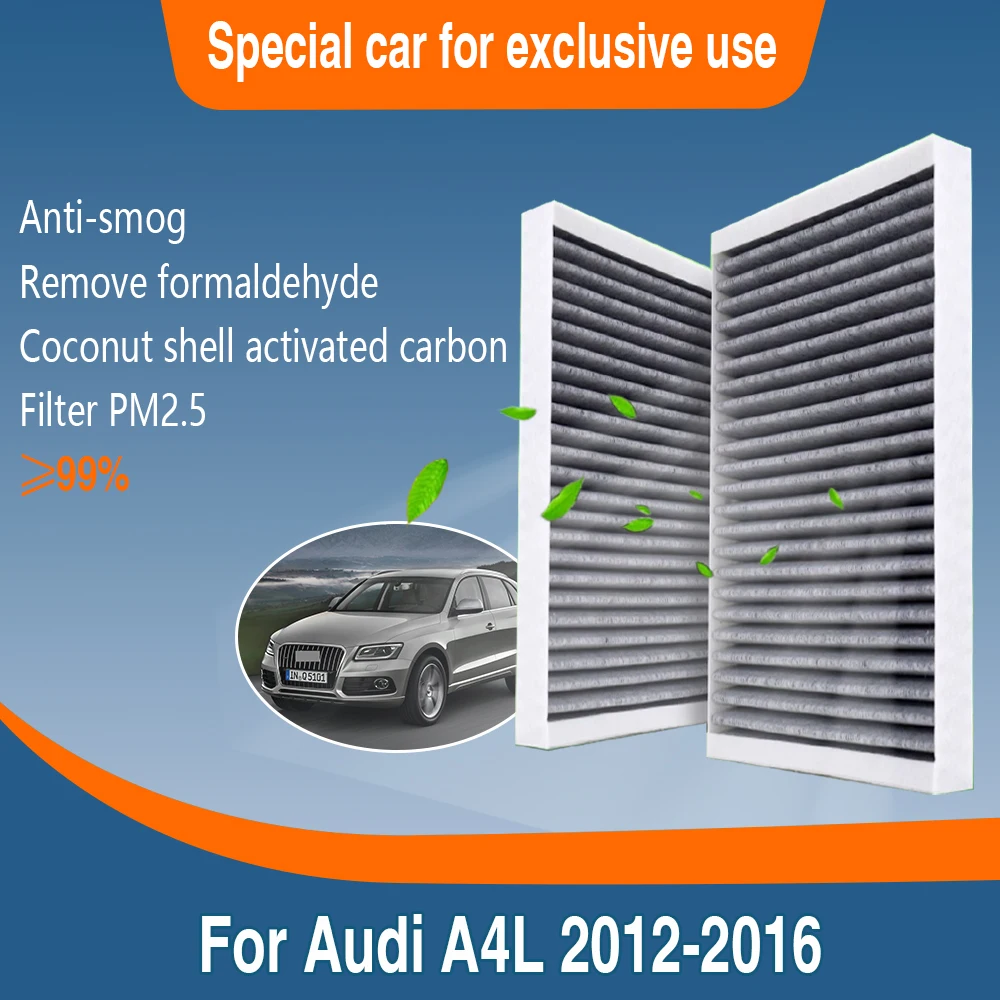 For Audi A4L 2012~2016 Include Hatchback 8K0819439B Car Accessories Activated Carbon Cabin Filter Auto Parts Tools PM2.5 Cleaner