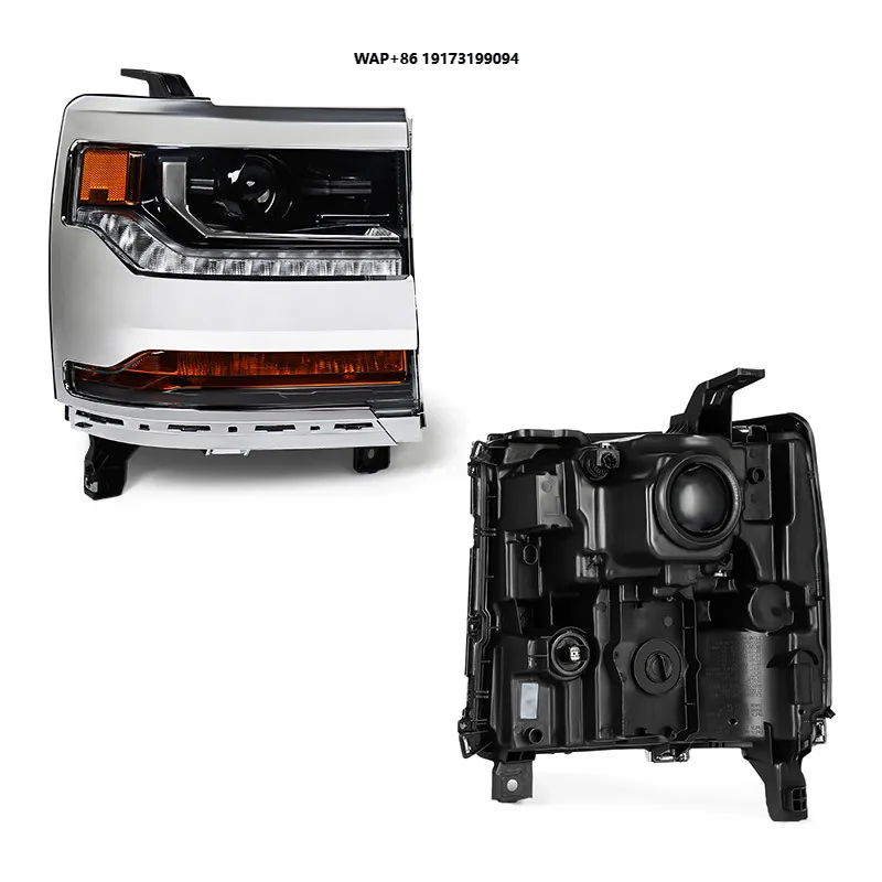 

Auto Parts Front Headlight Half Assembly Low Configuration Bright Bezel HID Pair for 16SLD OEM 84181562 L 84181563 R Replacement