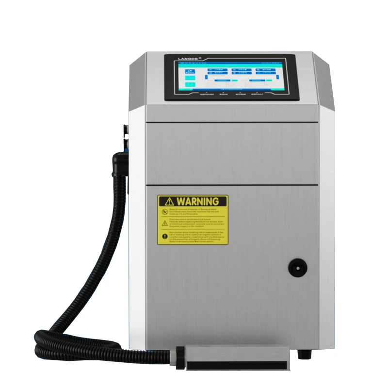 CIJ Inkjet Printer Production Date Batch Number Coding Machine Printing Plastic Tube Glass Bottle