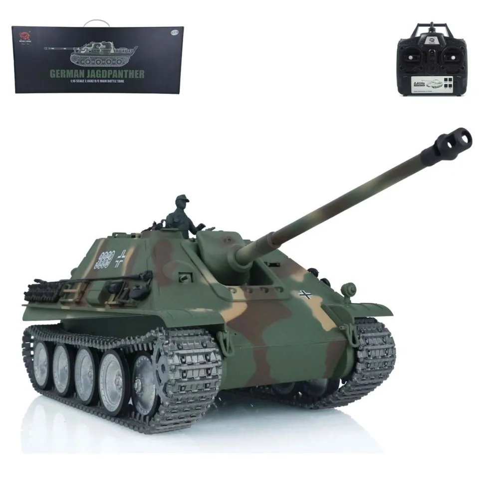 1/16 HENG LONG 7.0 مخصص Jadpanther RTR دبابة مع جهاز للتحكم عن بُعد 3869 FPV مسارات معدنية عجلات عن بعد بانزر سيارات لعب نموذج TH17442 #2