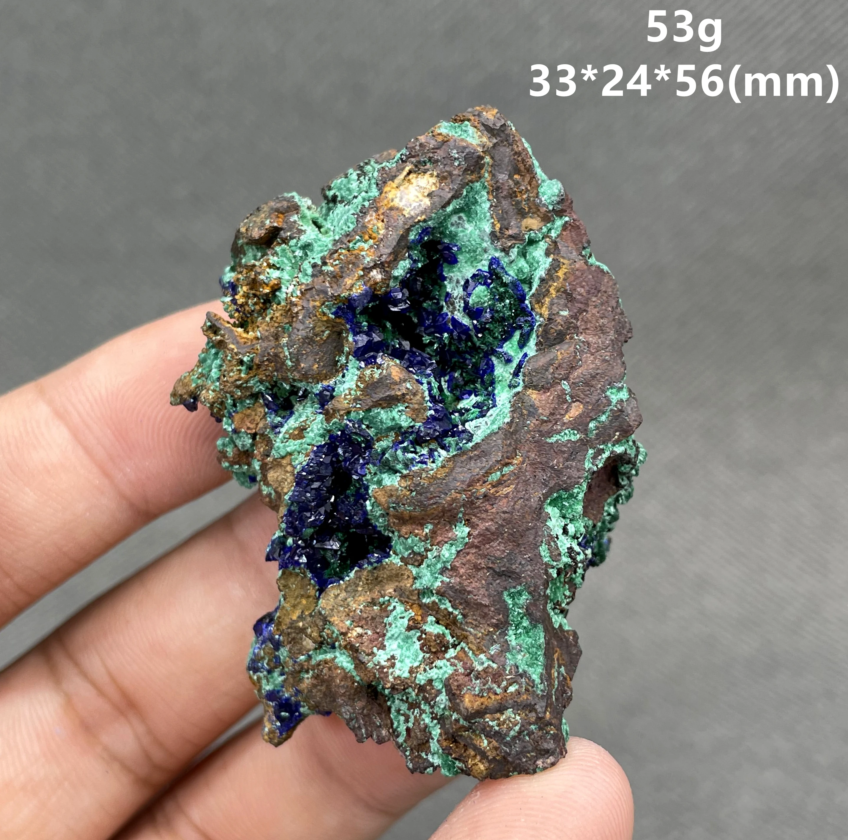 BEST! 100% Natural beautiful Azurite and Malachite symbiotic mineral specimen crystal Stones and crystals Healing crystal