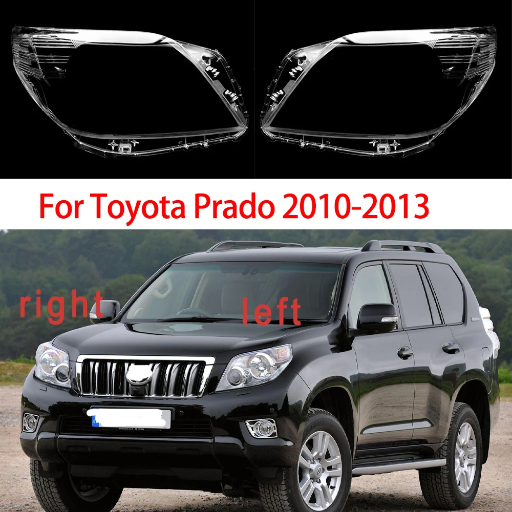 

Чехол для передней фары автомобиля для Toyota Prado 2010 2011 2012 2013, Прозрачный Абажур для передней фары автомобиля, маски